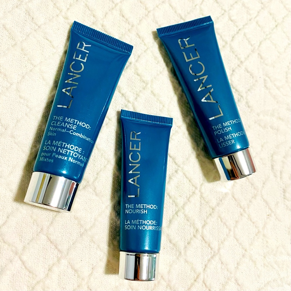 Lancer Skincare Method Normal Combo Trial Travel Set NWT Polish Cleanse Nourish